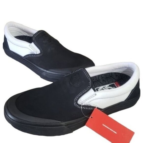 Vans Shoes - New Vans BMX Slip On Dax Black White Sneakers